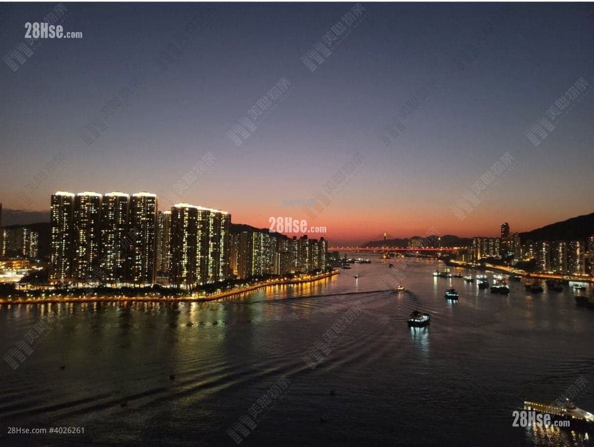 柏傲灣 鄰近荃灣西鐵站 421呎海景大1房 間格四正