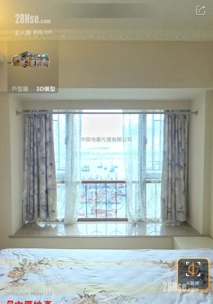 《大廳房間全海景》 《真盤真價》三房套連工人房 奧運站地標豪宅